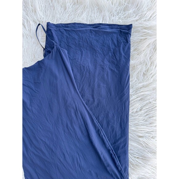 Skims Fits Everybody Long Slip Dress Navy Size Small - Picture 6 of 11
